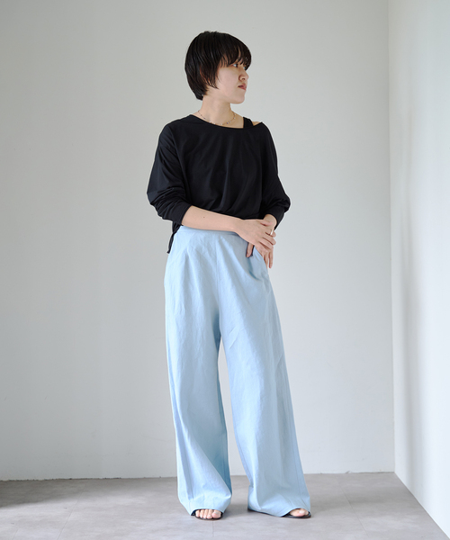EMILY WEEK(エミリーウィーク)の「2WAYスナッププルオーバー(Tシャツ/カットソー・レディース・ブラック/ホワイト・FREE)」の20枚目の写真