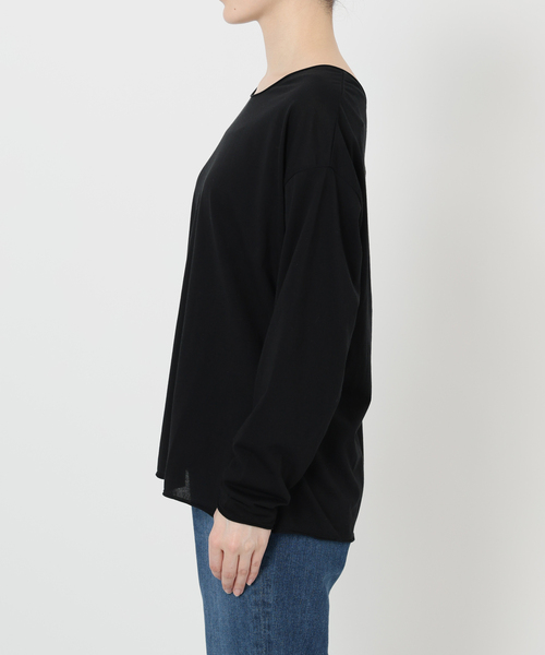 EMILY WEEK(エミリーウィーク)の「2WAYスナッププルオーバー(Tシャツ/カットソー・レディース・ブラック/ホワイト・FREE)」の3枚目の写真