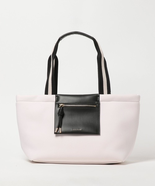 BAYFLOW（ベイフロー）の「[A4ファイルも入る]ポケット付きボンディングトートバッグ（トートバッグ・レディース・グレー/ホワイト/ブラック・FREE）」の13枚目の写真