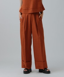 リネンブレンドスラックスパンツ 324950