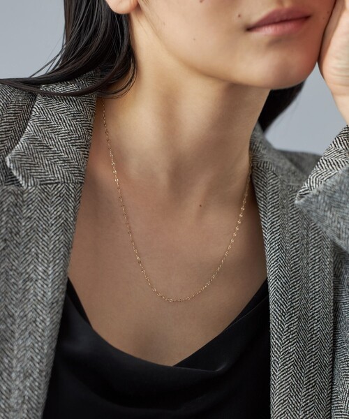 高品質 K10YG シャインレモンチェーン（ネックレス ネックレス アクセサリー