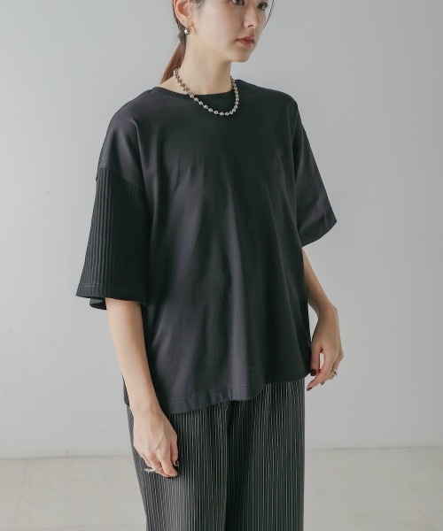 CIEL'AIR（シエルエアー）の「BAG CONSCIOUS TSHIRT (ﾊﾞｯｸｺﾝｼｬｽTｼｬﾂ）（Tシャツ/カットソー・レディース・ブラック/オフホワイト/グリーン・FREE）」の17枚目の写真