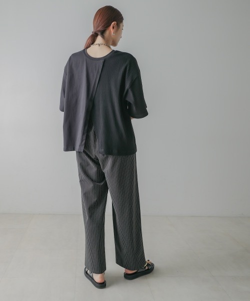 CIEL'AIR（シエルエアー）の「BAG CONSCIOUS TSHIRT (ﾊﾞｯｸｺﾝｼｬｽTｼｬﾂ）（Tシャツ/カットソー・レディース・ブラック/オフホワイト/グリーン・FREE）」の21枚目の写真