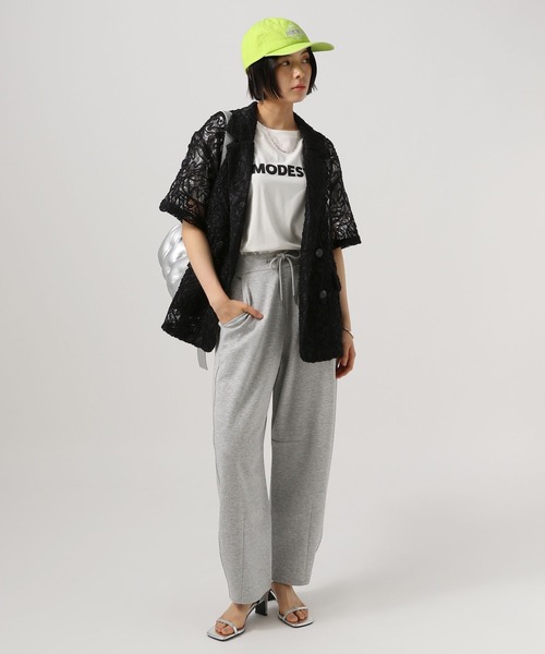 BAYFLOW（ベイフロー）の「[トレンド感をプラス]ハーフスリーブレースジャケット（その他アウター・レディース・ホワイト/ブラウン/ブラック・FREE）」の8枚目の写真