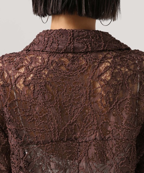 BAYFLOW（ベイフロー）の「[トレンド感をプラス]ハーフスリーブレースジャケット（その他アウター・レディース・ホワイト/ブラウン/ブラック・FREE）」の20枚目の写真