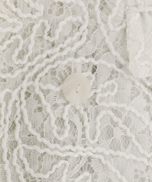 BAYFLOW（ベイフロー）の「[トレンド感をプラス]ハーフスリーブレースジャケット（その他アウター・レディース・ホワイト/ブラウン/ブラック・FREE）」の21枚目の写真