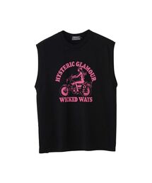 HYSTERIC GLAMOUR MAJOR WORLD TOUR ノースリーブ HYSTERIC GLAMOUR MAJOR WORLD TOUR ノースリーブ HYSTERIC