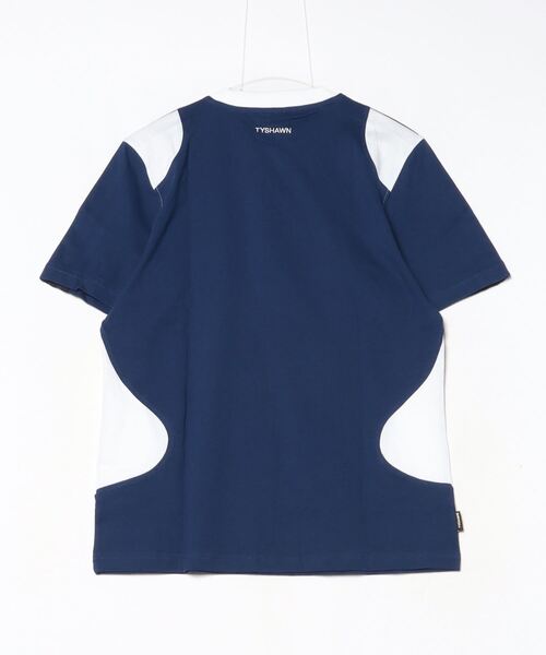 adidas(アディダス)の「タイショーン 半袖Tシャツ / TYSHAWN TEE / 半袖 Tシャツ アディダスオリジナルス adidas Originals(Tシャツ/カットソー・メンズ・ブルー・XX-LARGE/3XL/LARGE/MEDIUM/SMALL/X-LARGE/X-SMALL)」の2枚目の写真