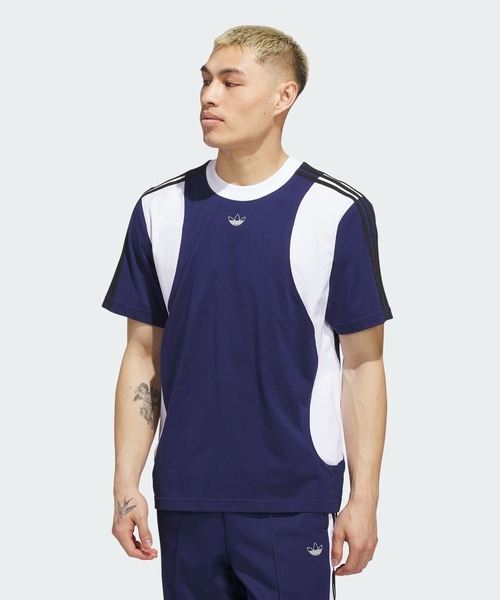 adidas(アディダス)の「タイショーン 半袖Tシャツ / TYSHAWN TEE / 半袖 Tシャツ アディダスオリジナルス adidas Originals(Tシャツ/カットソー・メンズ・ブルー・XX-LARGE/3XL/LARGE/MEDIUM/SMALL/X-LARGE/X-SMALL)」の7枚目の写真