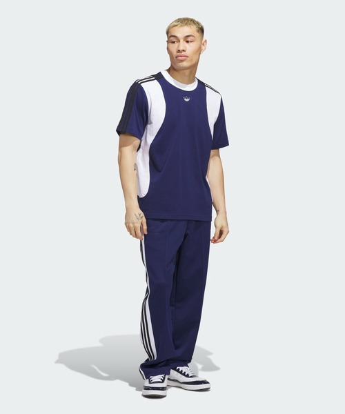 adidas(アディダス)の「タイショーン 半袖Tシャツ / TYSHAWN TEE / 半袖 Tシャツ アディダスオリジナルス adidas Originals(Tシャツ/カットソー・メンズ・ブルー・XX-LARGE/3XL/LARGE/MEDIUM/SMALL/X-LARGE/X-SMALL)」の3枚目の写真