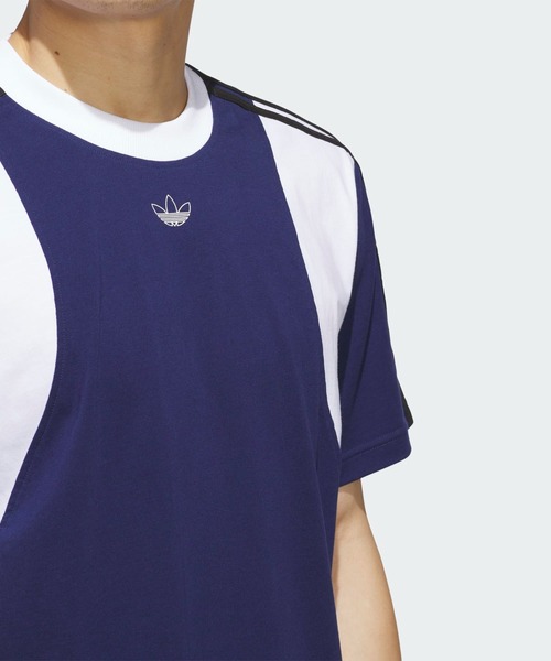 adidas(アディダス)の「タイショーン 半袖Tシャツ / TYSHAWN TEE / 半袖 Tシャツ アディダスオリジナルス adidas Originals(Tシャツ/カットソー・メンズ・ブルー・XX-LARGE/3XL/LARGE/MEDIUM/SMALL/X-LARGE/X-SMALL)」の5枚目の写真