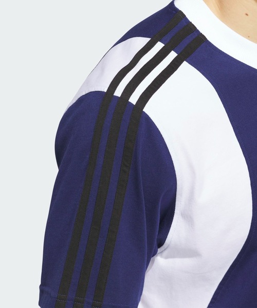 adidas(アディダス)の「タイショーン 半袖Tシャツ / TYSHAWN TEE / 半袖 Tシャツ アディダスオリジナルス adidas Originals(Tシャツ/カットソー・メンズ・ブルー・XX-LARGE/3XL/LARGE/MEDIUM/SMALL/X-LARGE/X-SMALL)」の4枚目の写真