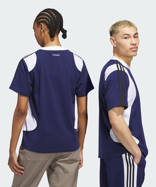 adidas(アディダス)の「タイショーン 半袖Tシャツ / TYSHAWN TEE / 半袖 Tシャツ アディダスオリジナルス adidas Originals(Tシャツ/カットソー・メンズ・ブルー・XX-LARGE/3XL/LARGE/MEDIUM/SMALL/X-LARGE/X-SMALL)」の8枚目の写真