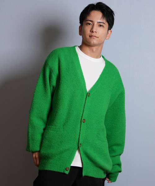 ムラサキスポーツ(ムラサキスポーツ)の「【ムラサキスポーツ限定】DEAR LAUREL/ディアローレル カーディガン/セーター/ニット D25F-1302(ニット/セーター・メンズ・オレンジ/サックスブルー/ブラック/グリーン・L/M)」の11枚目の写真