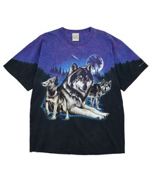 【USED】Y2K HABITAT “wolf” アニマル Tシャツ