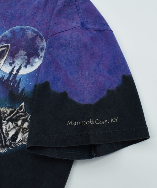 LABORATORY R(ラボラトリーアール)の「【USED】Y2K HABITAT “wolf” アニマル Tシャツ(Tシャツ/カットソー・メンズ・ブラック・LARGE)」の4枚目の写真
