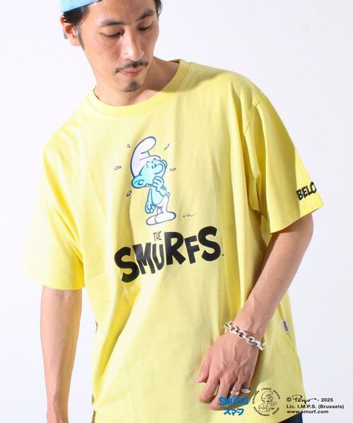 FREDY MAC（フレディーマック）の「「THE SMURFS」スマーフ フロントプリントTシャツ（Tシャツ/カットソー・メンズ・イエロー/ラベンダー/ホワイト/ブラック・M/L）」の4枚目の写真