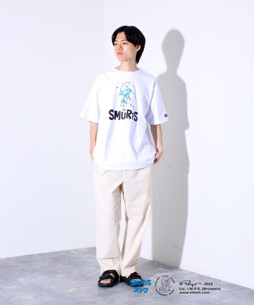 FREDY MAC（フレディーマック）の「「THE SMURFS」スマーフ フロントプリントTシャツ（Tシャツ/カットソー・メンズ・イエロー/ラベンダー/ホワイト/ブラック・M/L）」の5枚目の写真