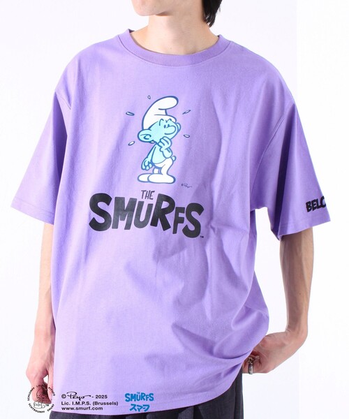 FREDY MAC（フレディーマック）の「「THE SMURFS」スマーフ フロントプリントTシャツ（Tシャツ/カットソー・メンズ・イエロー/ラベンダー/ホワイト/ブラック・M/L）」の21枚目の写真