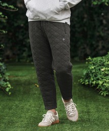 mp13846-quilted side zip pants with heart patch イージーパンツ