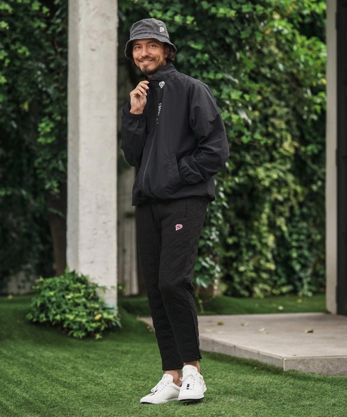 1minute 1second（ワンミニットワンセカンド）の「mp13846-quilted side zip pants with heart patch イージーパンツ（その他パンツ・メンズ・ブラック/チャコール・S/M/L/XL）」の17枚目の写真