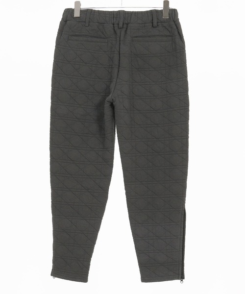 1minute 1second（ワンミニットワンセカンド）の「mp13846-quilted side zip pants with heart patch イージーパンツ（その他パンツ・メンズ・ブラック/チャコール・S/M/L/XL）」の19枚目の写真