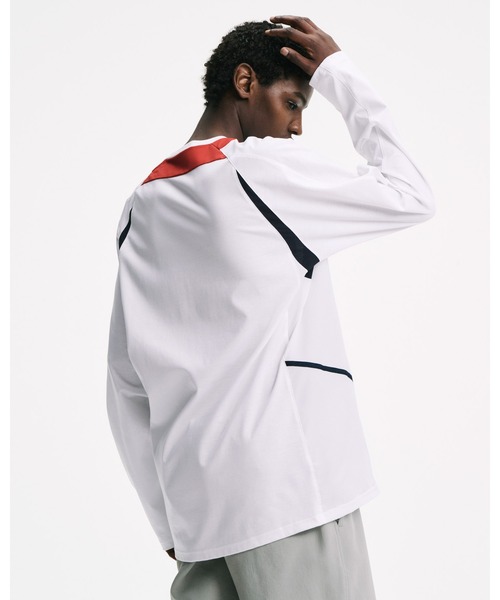 SOPHNET.（ソフネット）の「SUPIMA COTTON L/S FOOTBALL TEE（Tシャツ/カットソー・メンズ・ホワイト/ブラック・3/1/2/4/5）」の3枚目の写真