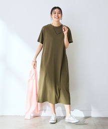 CROSS FUNCTION（クロスファンクション）の「《汗染み防止》バックスリットベーシックワンピース　動画あり【CROSS FUNCTION/クロスファンクション】（ワンピース）」