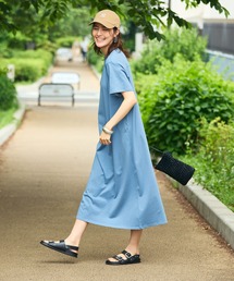 CROSS FUNCTION（クロスファンクション）の「《汗染み防止》バックスリットベーシックワンピース　動画あり【CROSS FUNCTION/クロスファンクション】（ワンピース）」