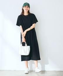 CROSS FUNCTION（クロスファンクション）の「《汗染み防止》バックスリットベーシックワンピース　動画あり【CROSS FUNCTION/クロスファンクション】（ワンピース）」
