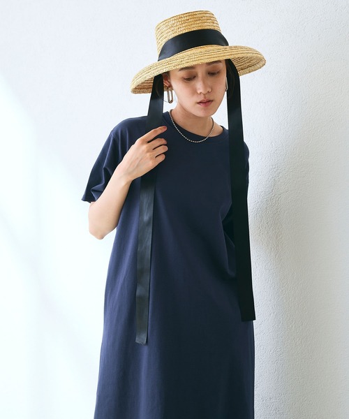 CROSS FUNCTION（クロスファンクション）の「《汗染み防止》バックスリットベーシックワンピース　動画あり【CROSS FUNCTION/クロスファンクション】（ワンピース・レディース・カーキ/ブルー/ネイビー/ブラック/モカ・LL/L/M）」の19枚目の写真