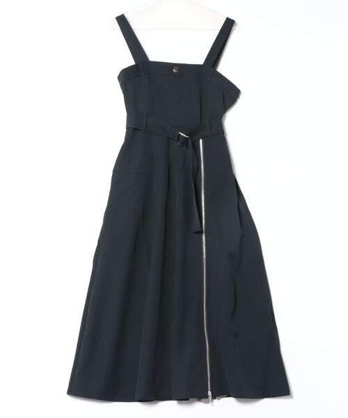 ファスナースリットジャンパースカート（ジャンパースカート