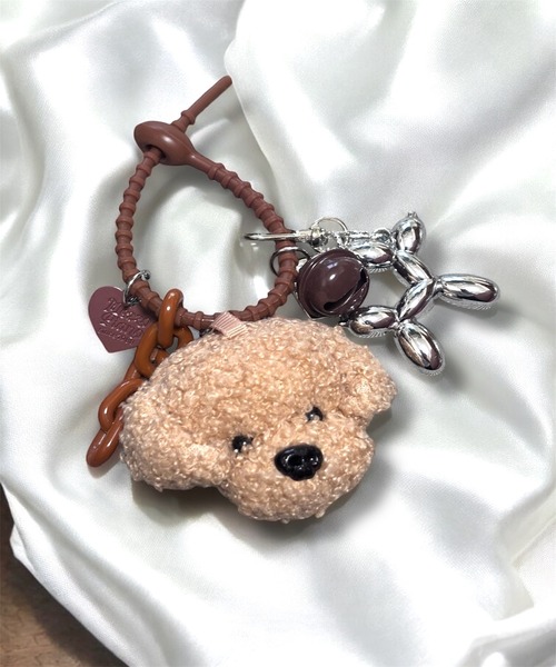 ポルトガルParfois★愛嬌たっぷり ワンちゃんキーチャーム PARFOIS(パルフォア) キーホルダー・キーリング(レディース
