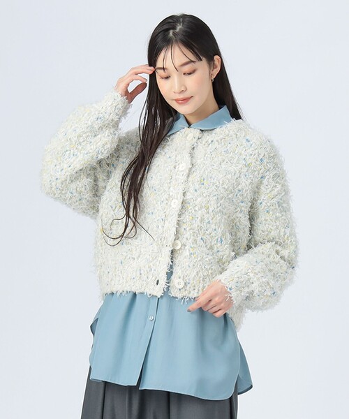 リボン × ノットヤーン カーディガン（カーディガン/ボレロ）｜BEAMS