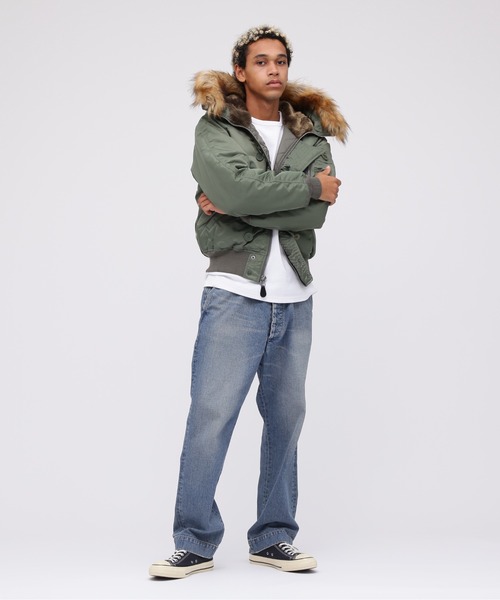 AVIREX（アヴィレックス）の「N‐2B COMMERCIAL / N-2B コマーシャル / AVIREX / アヴィレックス（ブルゾン・メンズ・セージグリーン/ブラック・LARGE/MEDIUM/XX-LARGE/X-LARGE）」の18枚目の写真