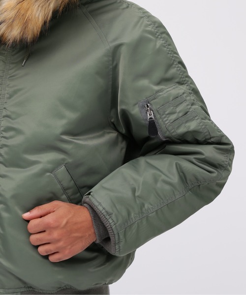 AVIREX（アヴィレックス）の「N‐2B COMMERCIAL / N-2B コマーシャル / AVIREX / アヴィレックス（ブルゾン・メンズ・セージグリーン/ブラック・LARGE/MEDIUM/XX-LARGE/X-LARGE）」の13枚目の写真