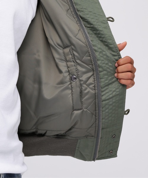 AVIREX（アヴィレックス）の「N‐2B COMMERCIAL / N-2B コマーシャル / AVIREX / アヴィレックス（ブルゾン・メンズ・セージグリーン/ブラック・LARGE/MEDIUM/XX-LARGE/X-LARGE）」の9枚目の写真