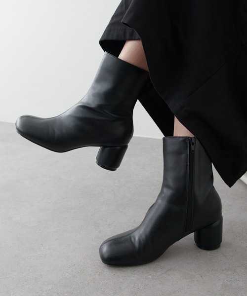 オブリックトゥヒールブーツ（ブーツ）｜Lui's（ルイス）の