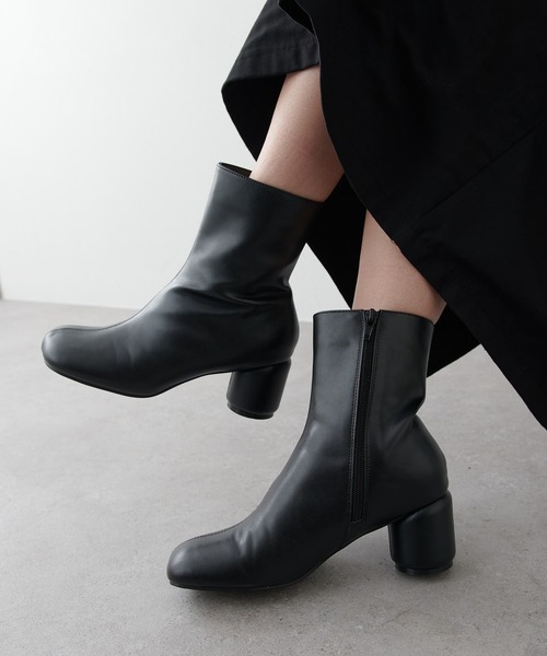 オブリックトゥヒールブーツ（ブーツ）｜Lui's（ルイス）の