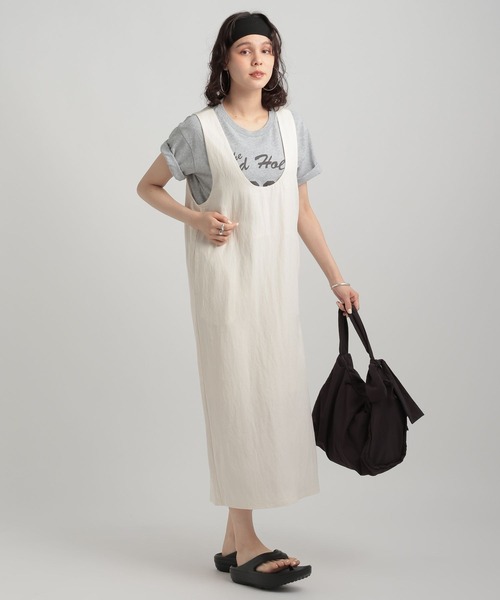GEORGE'S(ジョージズ)の「Uネックワンピース(ワンピース・レディース・オフホワイト/ブラウン/ネイビー・SMALL/MEDIUM)」の10枚目の写真