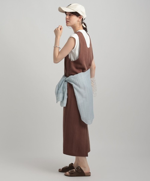 GEORGE'S(ジョージズ)の「Uネックワンピース(ワンピース・レディース・オフホワイト/ブラウン/ネイビー・SMALL/MEDIUM)」の14枚目の写真