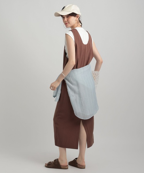 GEORGE'S(ジョージズ)の「Uネックワンピース(ワンピース・レディース・オフホワイト/ブラウン/ネイビー・SMALL/MEDIUM)」の15枚目の写真