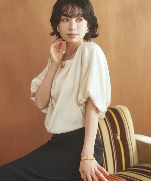 サテンシャツブルゾン｜LOUNIE（ルーニィ）公式サイト／公式オンライン