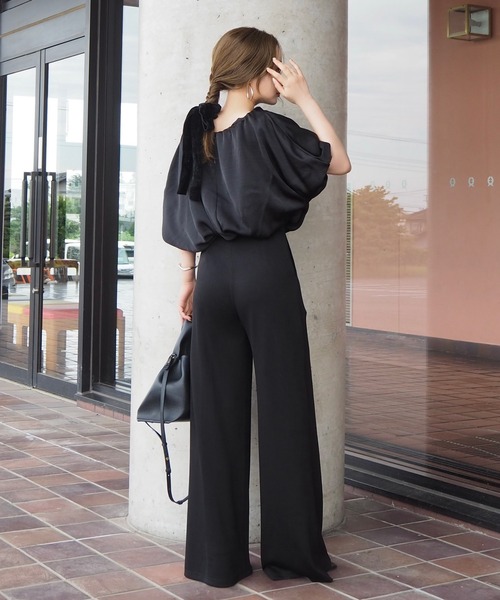 LAULEN（ローレン）の「satin balloon sleeve blouse /サテンバルーンスリーブブラウス（シャツ/ブラウス・レディース・アイボリー/ブラック・FREE）」の11枚目の写真