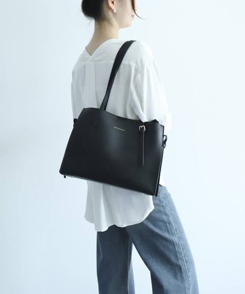 DRESS PLUS(ドレスプラス)の「MEXICAN レザートート 通勤通学 大容量(トートバッグ・レディース・ブラック/ブラウン/オフホワイト・フリー)」の14枚目の写真