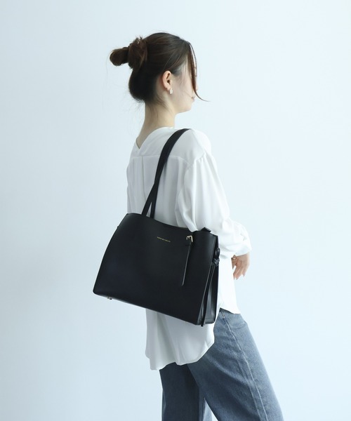 DRESS PLUS(ドレスプラス)の「MEXICAN レザートート 通勤通学 大容量(トートバッグ・レディース・ブラック/ブラウン/オフホワイト・フリー)」の16枚目の写真
