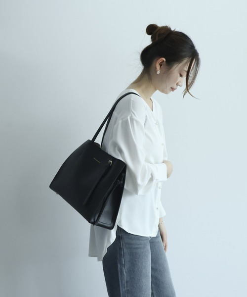 DRESS PLUS(ドレスプラス)の「MEXICAN レザートート 通勤通学 大容量(トートバッグ・レディース・ブラック/ブラウン/オフホワイト・フリー)」の17枚目の写真