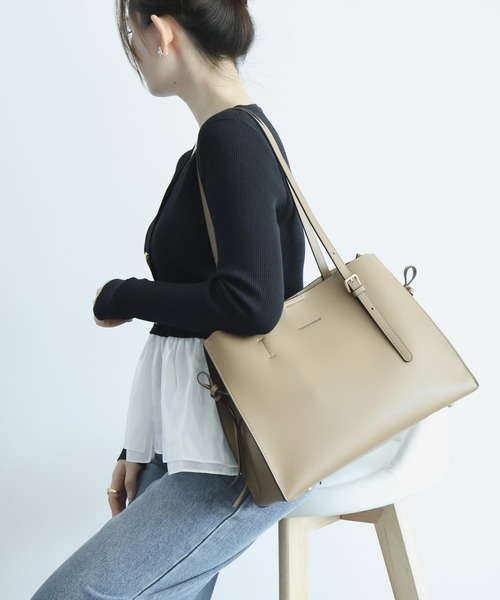 DRESS PLUS(ドレスプラス)の「MEXICAN レザートート 通勤通学 大容量(トートバッグ・レディース・ブラック/ブラウン/オフホワイト・フリー)」の9枚目の写真