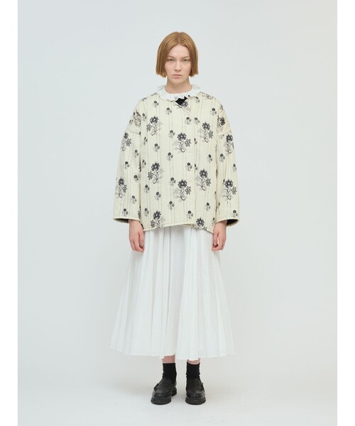 mizuiroind(ミズイロインド)の「mizuiro ind フリルカラープルオーバーシャツ(シャツ/ブラウス・レディース・ライトグレー/ブラック/オフホワイト・FREE)」の15枚目の写真