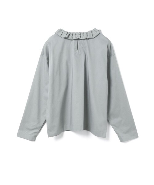 mizuiroind(ミズイロインド)の「mizuiro ind フリルカラープルオーバーシャツ(シャツ/ブラウス・レディース・ライトグレー/ブラック/オフホワイト・FREE)」の19枚目の写真